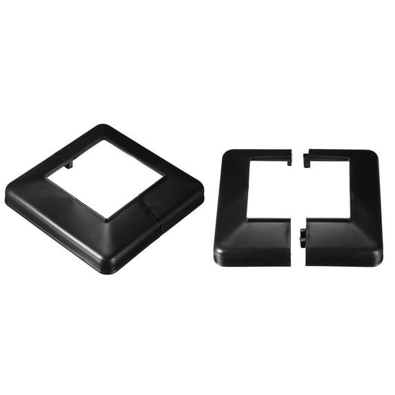 Uxcell Deck Post Base Cover 2Pcs Split Style Post Bracket 3.94" x 3.94" Post Base for Hand and Stair Rails