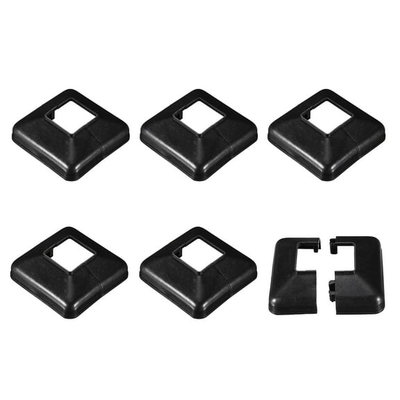 Uxcell Deck Post Base Cover 6Pcs Split Style 1.61" x 1.61" Post Base for Hand and Stair Rails