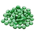 thumbnail image 1 of Uxcell Decorative Flat Glass Marbles 0.47 inch-0.55 inch Rock Vase Filler for Fish Tank Green 50 Pcs, 1 of 5