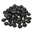thumbnail image 1 of Uxcell Decorative Flat Glass Marbles 17-19mm Rock Vase Filler Black for Decor, 100Pcs, 1 of 6