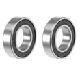 thumbnail image 1 of Uxcell Deep Groove Ball Bearing Double Sealed ABEC-3 Z1 Bearings Metal Silver Tone 2pcs 0.59''x1.1''x0.28'', 1 of 4