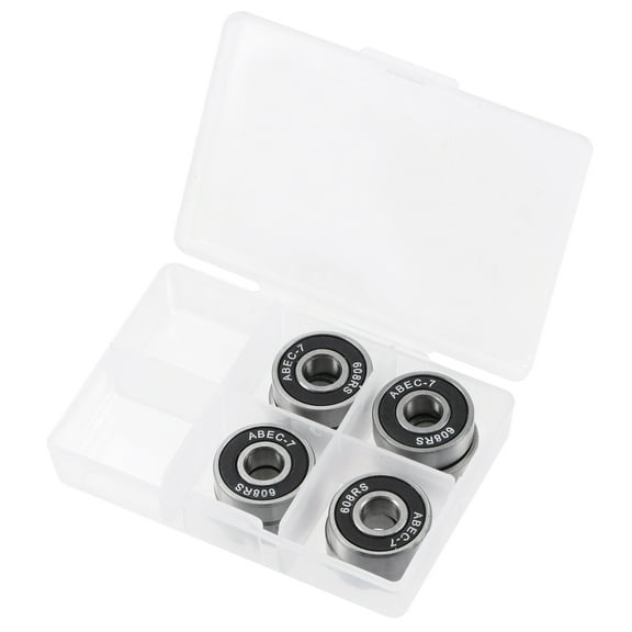 Uxcell Deep Groove Ball Bearings ABEC7 for Skateboard Inline Roller Skates ABEC-7 Black