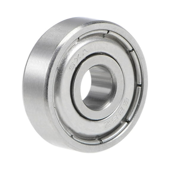 Uxcell Deep Groove Ball Bearings Double Sealed Stainless Steel Silver Tone 1 pcs 0.2''x0.63''x0.2''