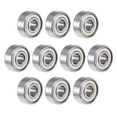 thumbnail image 1 of Uxcell Deep Groove Ball Bearings Inch Double Shield Chrome Steel 3/16"x1/2"x10/51", 1 of 4