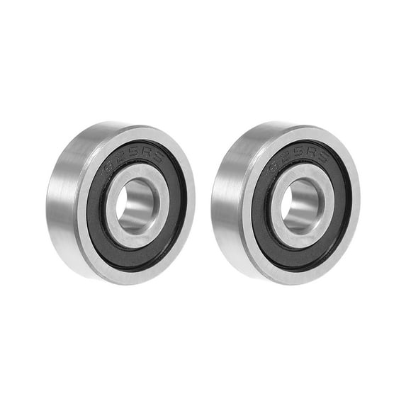Uxcell Deep Groove Ball Bearings Metric Double Sealed Rollers Chrome Steel Silver Tone 1pcs 0.2''x0.63x0.2''