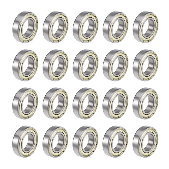 Uxcell Deep Groove Ball Bearings Metric Double Shield High Carbon Steel Bearing 6902ZZ