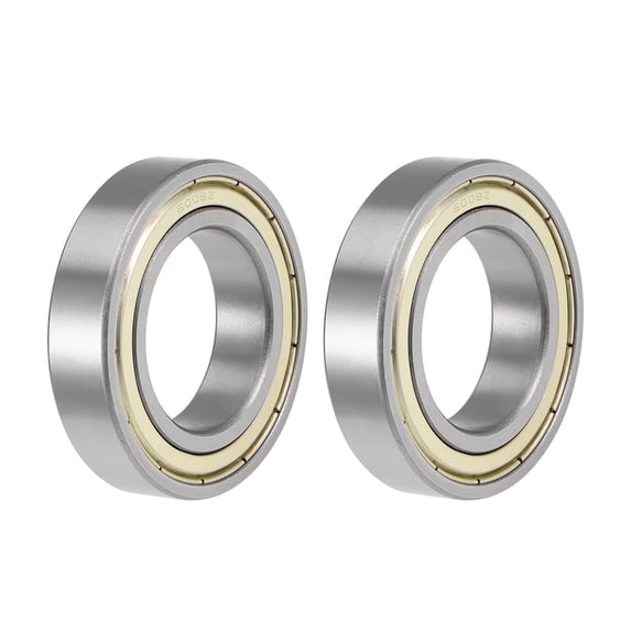 Uxcell Deep Groove Ball Bearings Metric Double Shield High Carbon Steel Z2 6008ZZ