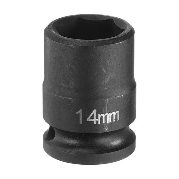 Uxcell Deep Impact Socket 3/8" Drive by 14mm Metric 6 Point Socket 30mm Long