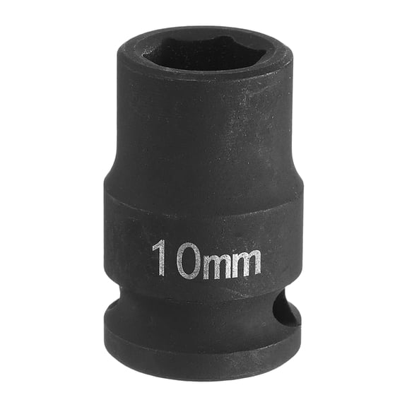 Uxcell Deep Impact Socket 3/8" Drive by 10mm Metric 6 Point Socket 30mm Long