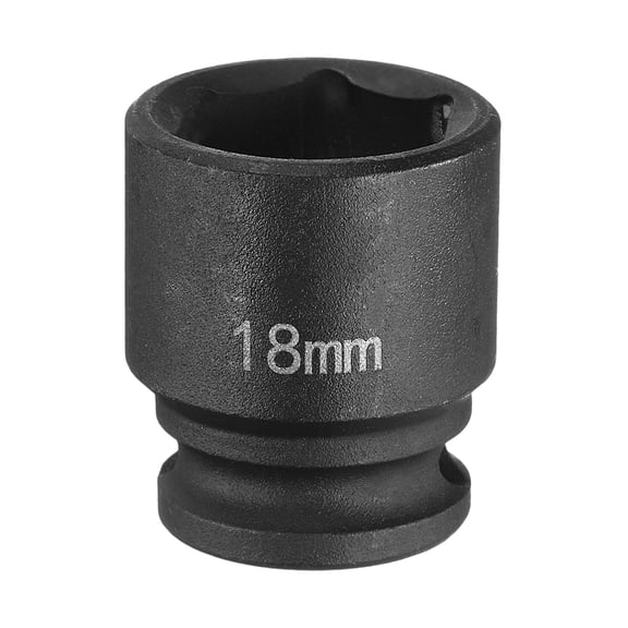 Uxcell Deep Impact Socket 3/8" Drive by 18mm Metric 6 Point Socket 30mm Long