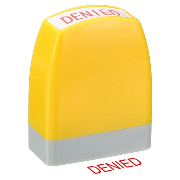 Uxcell Notice Stamp Self Inking, Office Stamps Message Stamp Business Stamp Style 1 ["Denied"]