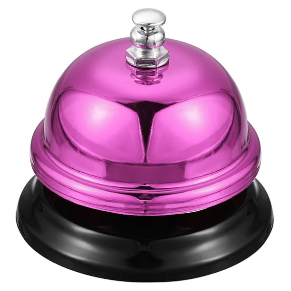 Uxcell Desk Bell, 65mm(2.56") Dinner Bell for Restaurants Hotel, Service, Rose Red