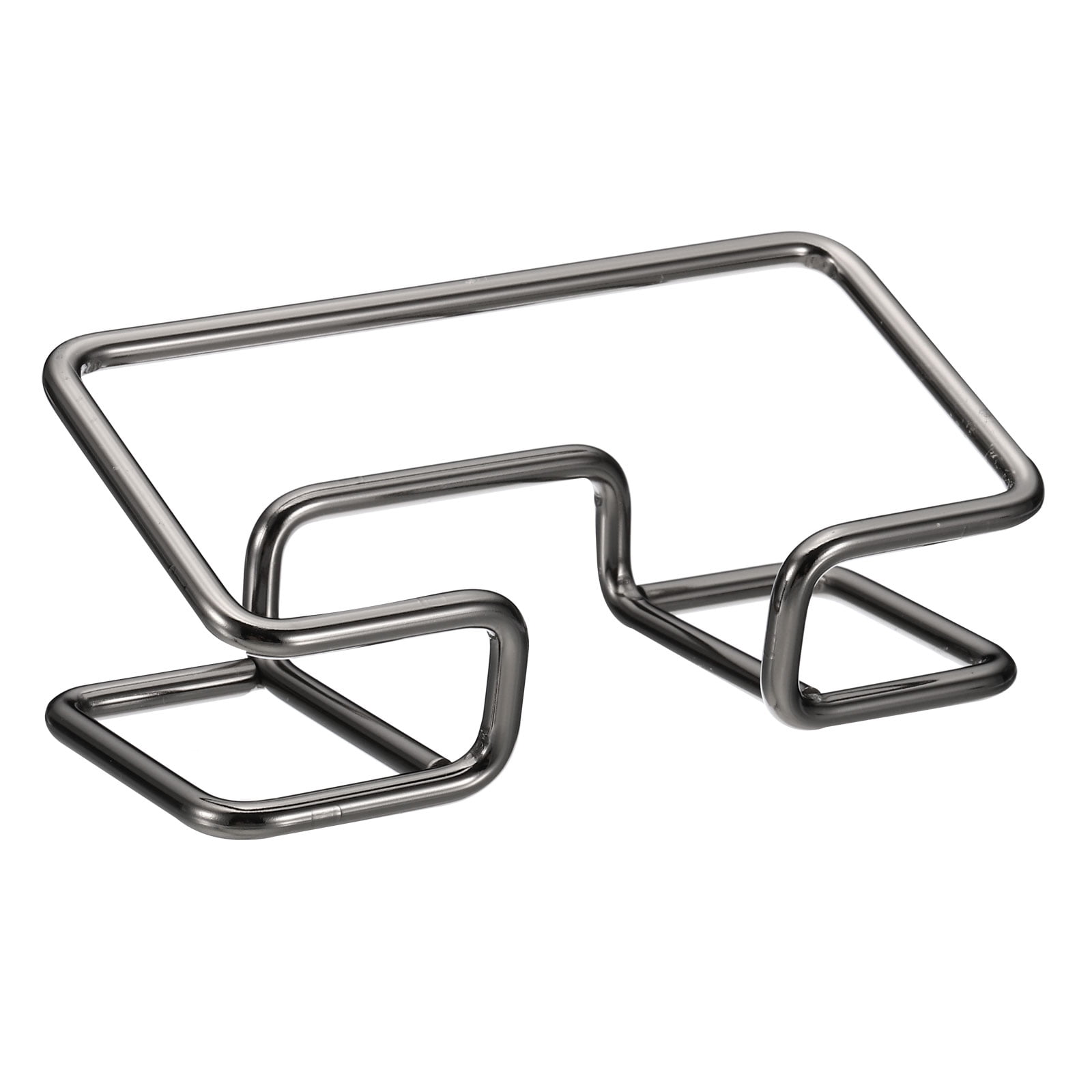 PATIKIL Metal Business Card Holder - Silver Desktop Card Storage Box 10cm