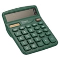 thumbnail image 1 of Uxcell Desk Calculator, 12 Digits Large LCD Display Electronic Calculator Solar Battery Dual Power, Green, 1 of 6