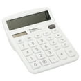 thumbnail image 1 of Uxcell Desk Calculator, 12 Digits Large LCD Display Electronic Calculator Solar Battery Dual Power, White, 1 of 6