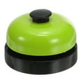 thumbnail image 1 of Desk Call Bell 2.5" Diameter, Dinner Desk Front Bell, Black/Green, 1 of 7