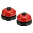 thumbnail image 1 of Desk Call Bell 2.5" Diameter, Dinner Desk Front Bell, Black/Red 2Pcs, 1 of 7