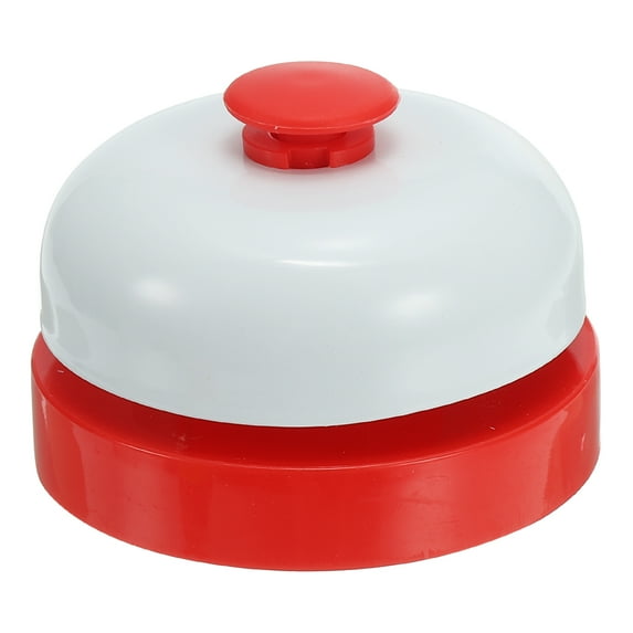 Desk Call Bell 2.5" Diameter, Dinner Desk Front Bell, Red/White