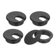 thumbnail image 1 of Desk Grommet 2", Plastic Desk Hole Cover Cable Grommet Cord Hole Cover Table Wire Organizer, Black 4 Pcs, 1 of 7