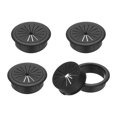 thumbnail image 1 of Uxcell Desk Grommet 2", Plastic Desk Hole Cover Cable Grommet Flexible Desk Cord Hole Cover with Hole Saw, Black 4 Pcs, 1 of 7