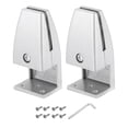 thumbnail image 1 of Uxcell Desk Partition Clips for 2-24mm Thick Partition Guard Bracket Support for Holding Screen, Silver 2pcs, 1 of 6