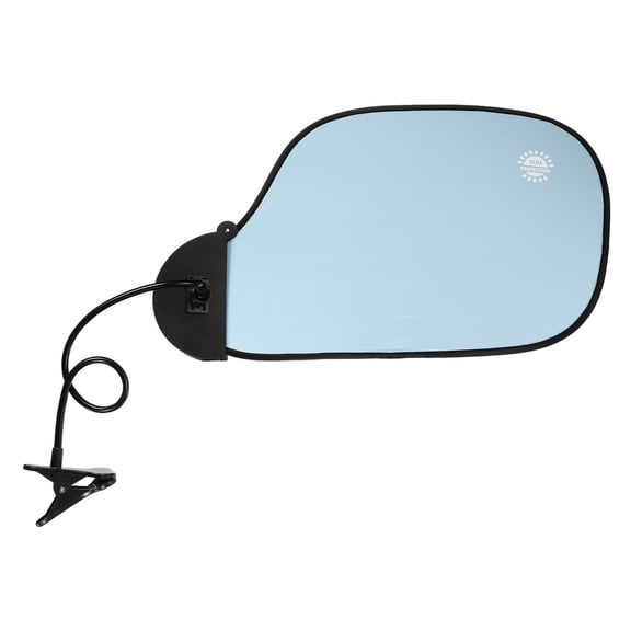 Uxcell Desk Shade, 22.8" Adjustable Cubicle Shade with Clip Portable Foldable Cubicle Light Shield for Block Overhead Light Privacy Glare Reduction, Blue