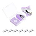 thumbnail image 1 of Uxcell Desk Stapler Set with Staples, Claw Portable Staple Remover Effortless Stapler, Purple, 1 of 6