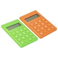 thumbnail image 1 of Uxcell Desktop Calculator, 2 Pack 8 Digit LCD Display Portable Desk Calculator Standard Function Style 2, Orange Green, 1 of 6