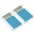 thumbnail image 1 of Uxcell Desktop Calculator, 2 Pack 8 Digit Mini Pocket Portable Desk Calculator Standard Function Style 1, Blue, 1 of 5