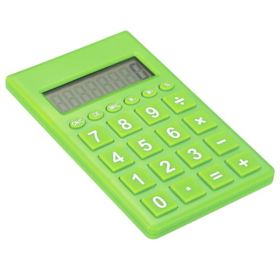 Uxcell Desktop Calculator, 8 Digit LCD Display Portable Desk Calculator Standard Function Style 2, Green