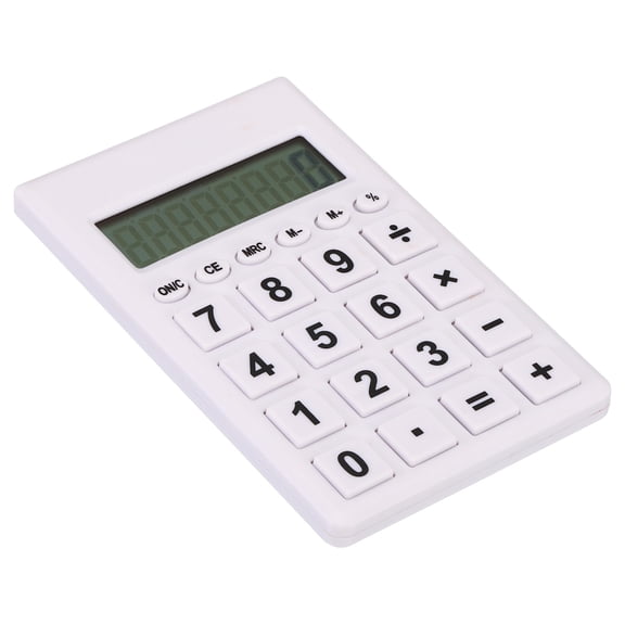 Uxcell Desktop Calculator, 8 Digit LCD Display Portable Desk Calculator Standard Function Style 2, White