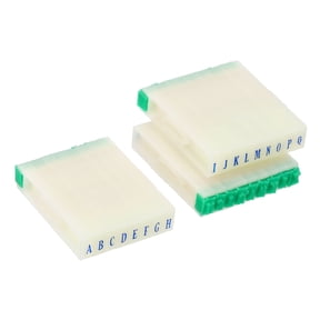 Uxcell Detachable Letter Stamps Character A-Z Alphabet Stamp Combination Set Stamper Font Size 4x2.5mm, 2 Set