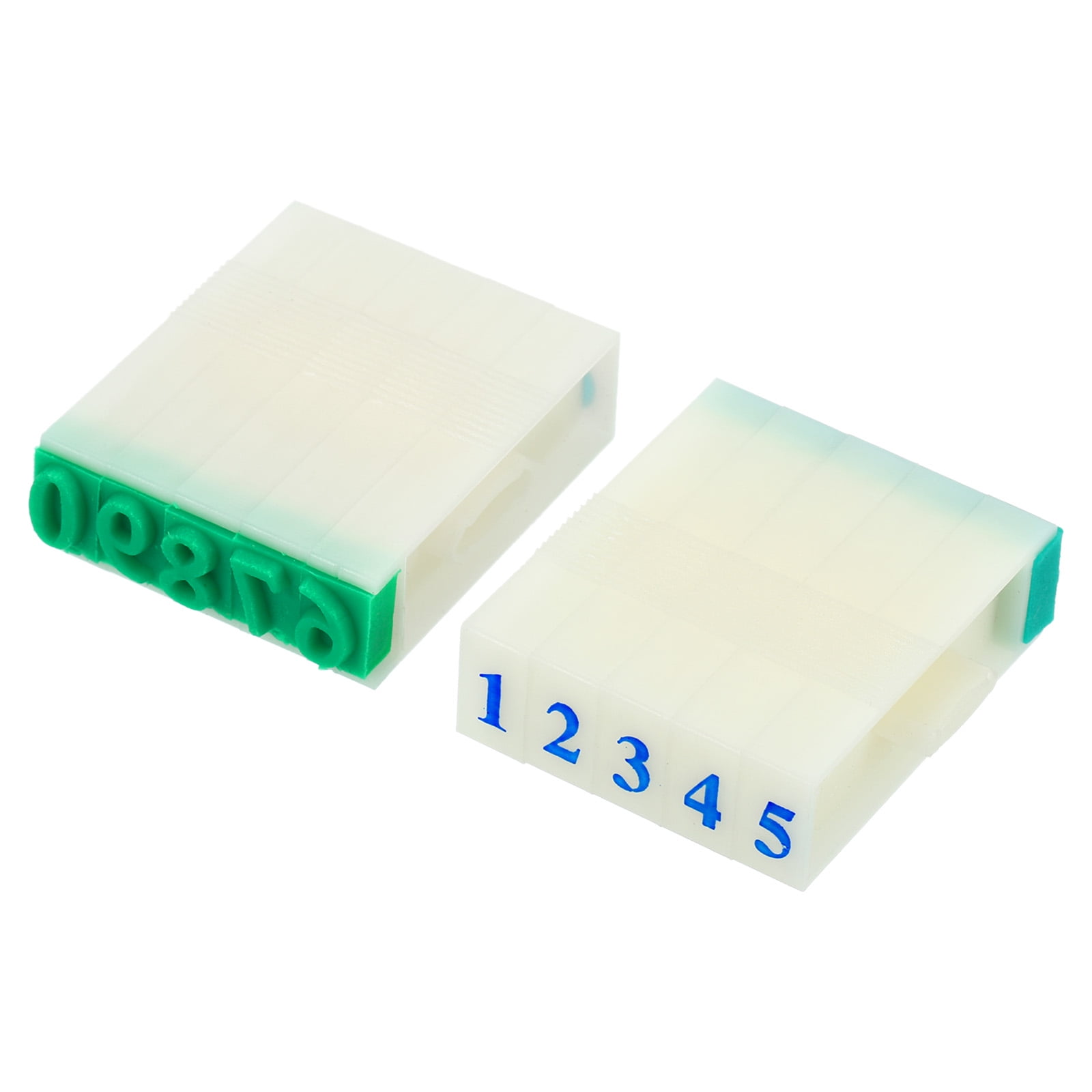 Uxcell Detachable Number Letter Stamp Plastic Font Size 1 Numeral 0-9  Alphabet A-Z Set 37x23x15mm 