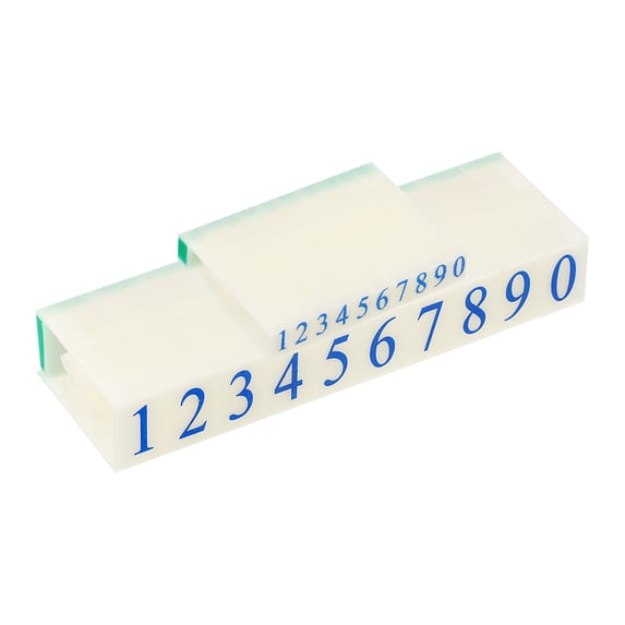 Uxcell Detachable Number Stamps Numeral 0-9 Number Stamp Combination Set Number Stamper Font Size 5x3mm & 13x8mm, 2 Set
