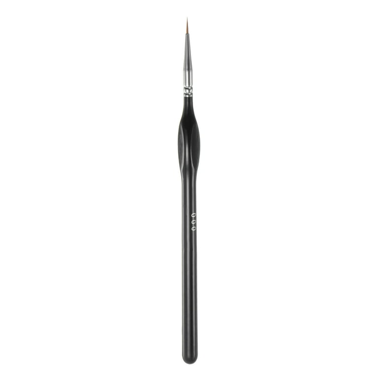 Detail Paint Brushes 7mm Nylon Hair Miniature Painting Brush(000#), Black