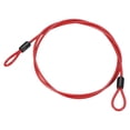 thumbnail image 1 of Uxcell Dia Vinyl Coated Stainless Steel Cable with Loop, Flexible Wire Rope Security Chain Lanyard for Outdoor Lighting 3/16" 4ft Red, 1 of 7