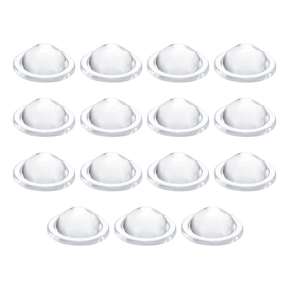 Uxcell Diameter 10.5mm Flat Convex Lens, 15 Pcs Height 4mm PMMA Acrylic LED Optical Convex Condenser Lens with Edge for Flashlight Car Bike Head Lamp Spotlight, Transparent