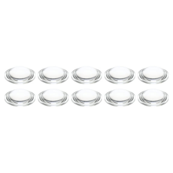 Uxcell PMMA Flat Convex Lens LED Flashlight Optical Lens for LED Flashlight Transparent 10 Pcs 16x5mm