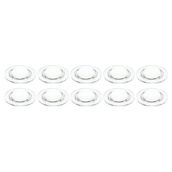 Uxcell PMMA Flat Convex Lens LED Flashlight Optical Lens for LED Flashlight Transparent 10 Pcs 28x8mm