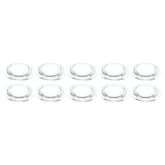 Uxcell PMMA Flat Convex Lens LED Flashlight Optical Lens for LED Flashlight Transparent 10 Pcs 32x10mm