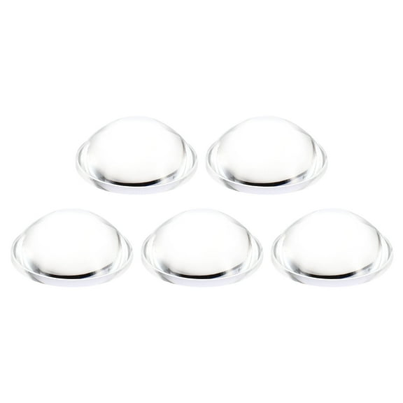 Uxcell Diameter 34mm High 13.5mm PMMA Flat Convex Lens LED Flashlight Optical Lens, Transparent, 5 Pcs