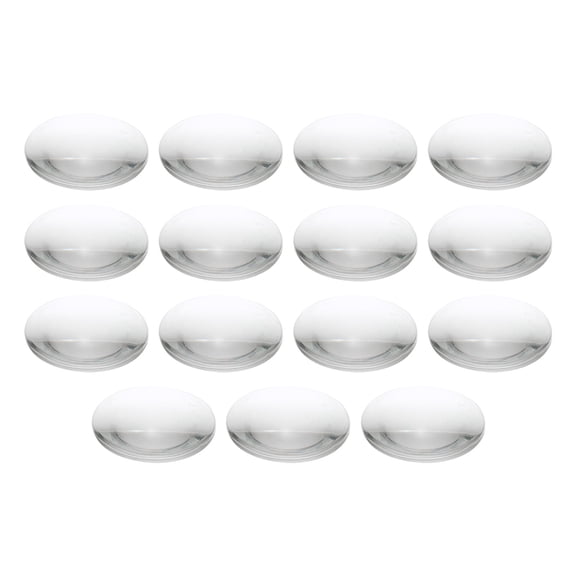 Uxcell Diameter 48mm Flat Convex Lens, 3 Pcs Height 10mm Acrylic LED Optical Convex Condenser Lens with Edge for Flashlight Car Bike Head Lamp Spotlight, Transparent