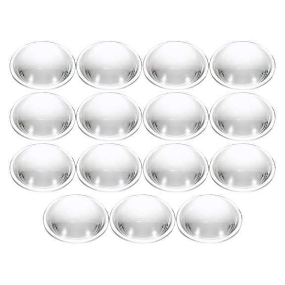 Uxcell Diameter 54mm Flat Convex Lens, 3 Pcs Height 19mm Acrylic LED Optical Convex Condenser Lens with Edge for Flashlight Car Bike Head Lamp Spotlight, Transparent