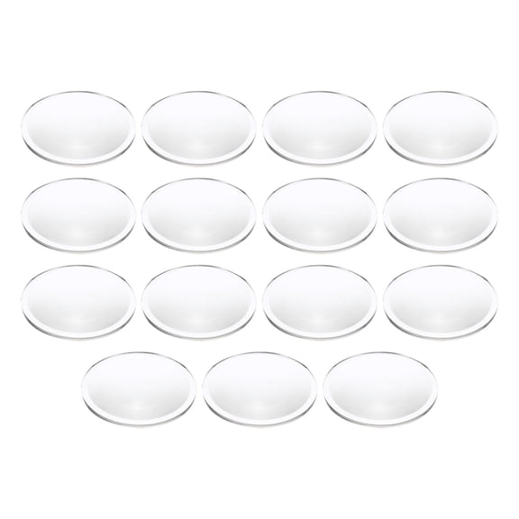 Uxcell Diameter 68mm Flat Convex Lens, 3 Pcs Height 10mm Acrylic LED Optical Convex Condenser Lens with Edge for Flashlight Car Bike Head Lamp Spotlight, Transparent