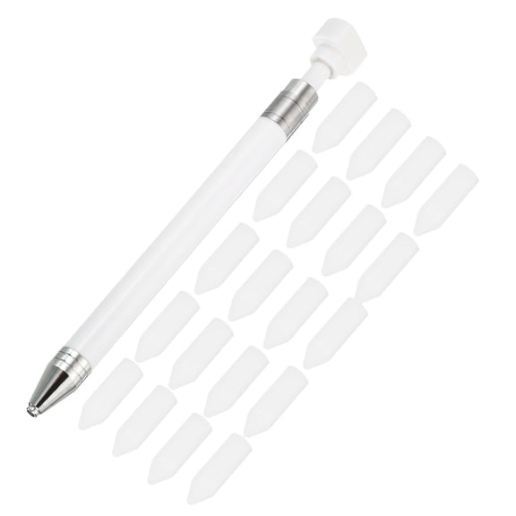 Uxcell Diamond Art Pen with Wax, Diamond Art Accessories Refillable Wax Pen with 20Pcs Wax, White