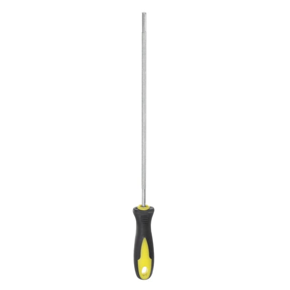 Uxcell Diamond Chainsaw File 3/16"(4.8mm) 80 Grits High Hardness Round Cut Sharpen Rasp with Plastic Handle