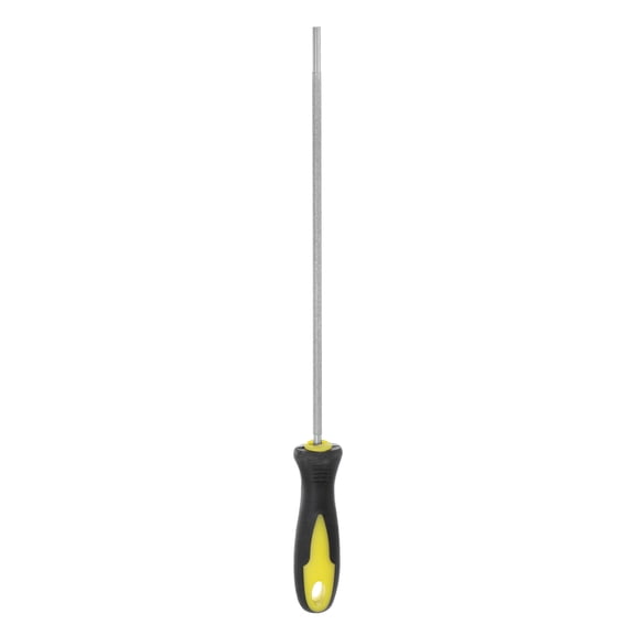 Uxcell Diamond Chainsaw File 5/32"(4mm) 80 Grits High Hardness Round Cut Sharpen Rasp with Plastic Handle