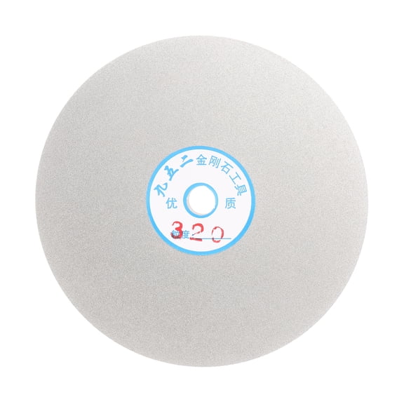Uxcell Diamond Flat Lap Disc 6" x 1/2" Arbor 320 Grit Grinding Wheel