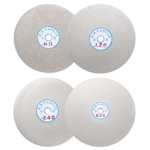 Uxcell Diamond Flat Lap Disc 6" x 1/2" Arbor 80 Grit Grinding Wheel