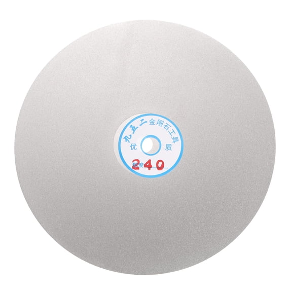 Uxcell Diamond Flat Lap Disc 8" x 1/2" Arbor 240 Grit Grinding Wheel